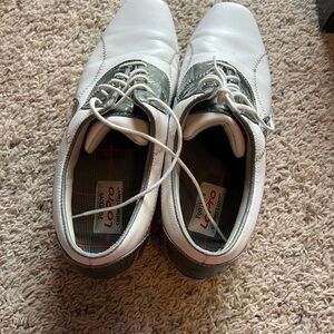 FootJoy Womans White and Green Golf Shoes